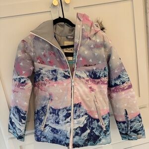 Roxy American Pie SE Insulated Snowboard Jacket Girls Large size 12